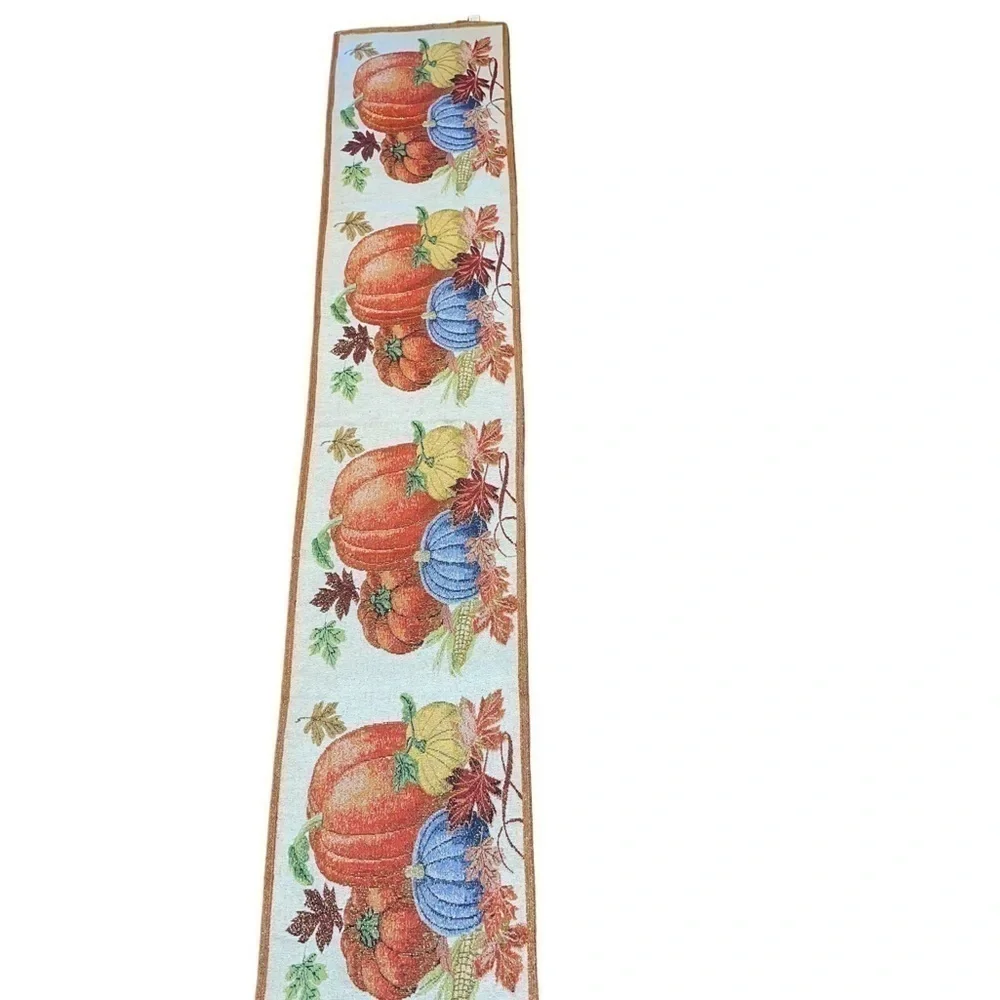 Fall Table Runners Pumpkin Thanksgiving Festive
